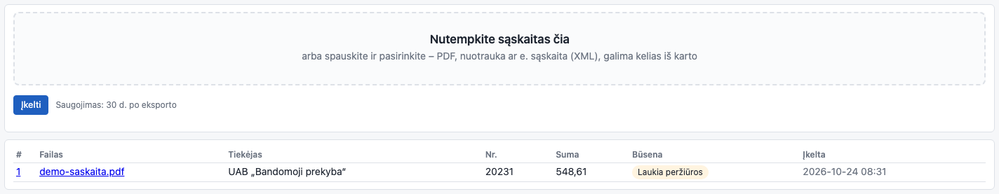 Dokumentų sąrašas